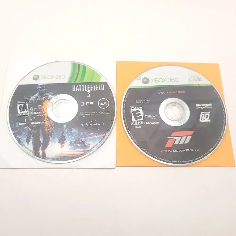 Xbox 360 Lot of 10 Games Oblivian Battlefield DMC Borderlands Army of Two